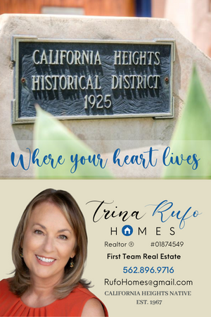 An advertisement for Trina Rufo - realtor for Cal Heights